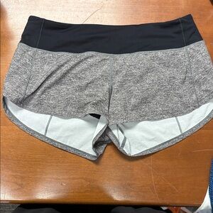 Lululemon Athletica Black and Gray Shorts